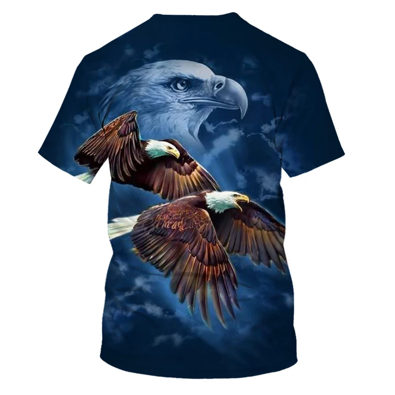 

Soaring Eagle 3d Printing Men's and Women's T-shirt Soft Material Shirt Casual Loose T-shirt Sports Men's Streetwear