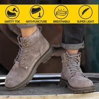 safety shoes security work shoes mens anti smashing safety summer breathable deodorant non slip mens safety shoes