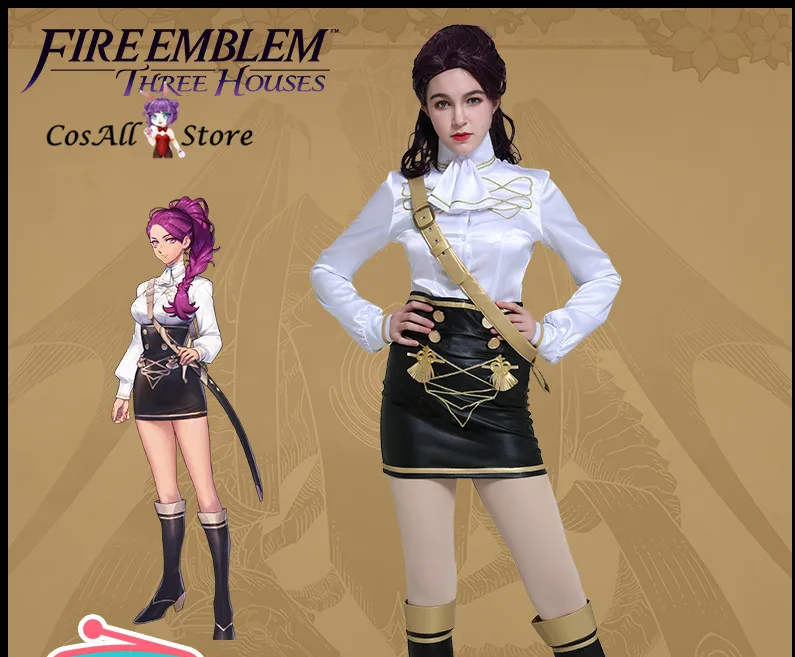 

Fire Emblem Three Houses Game cosplays Petra student uniform cosplay costumes shirt skirt female
