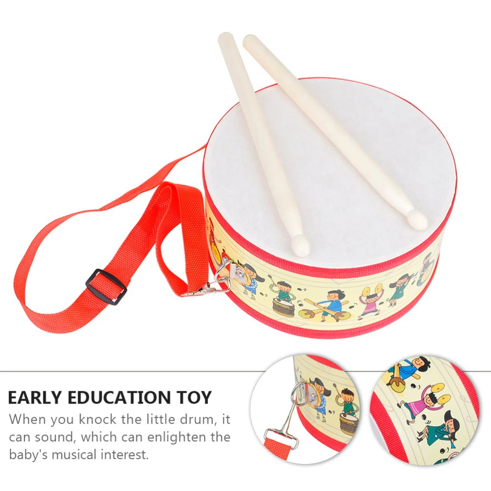 

Adorable Children's Drum Double-sided Drum Colorful Kid Educational