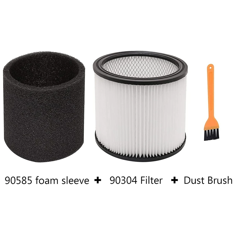 

for Shop-Vac Filter 90304, 90350, 90333, 903-04-00, 9030400, Suitable for Most 5 Gallons Wet/Dry Vacuum Cleaners