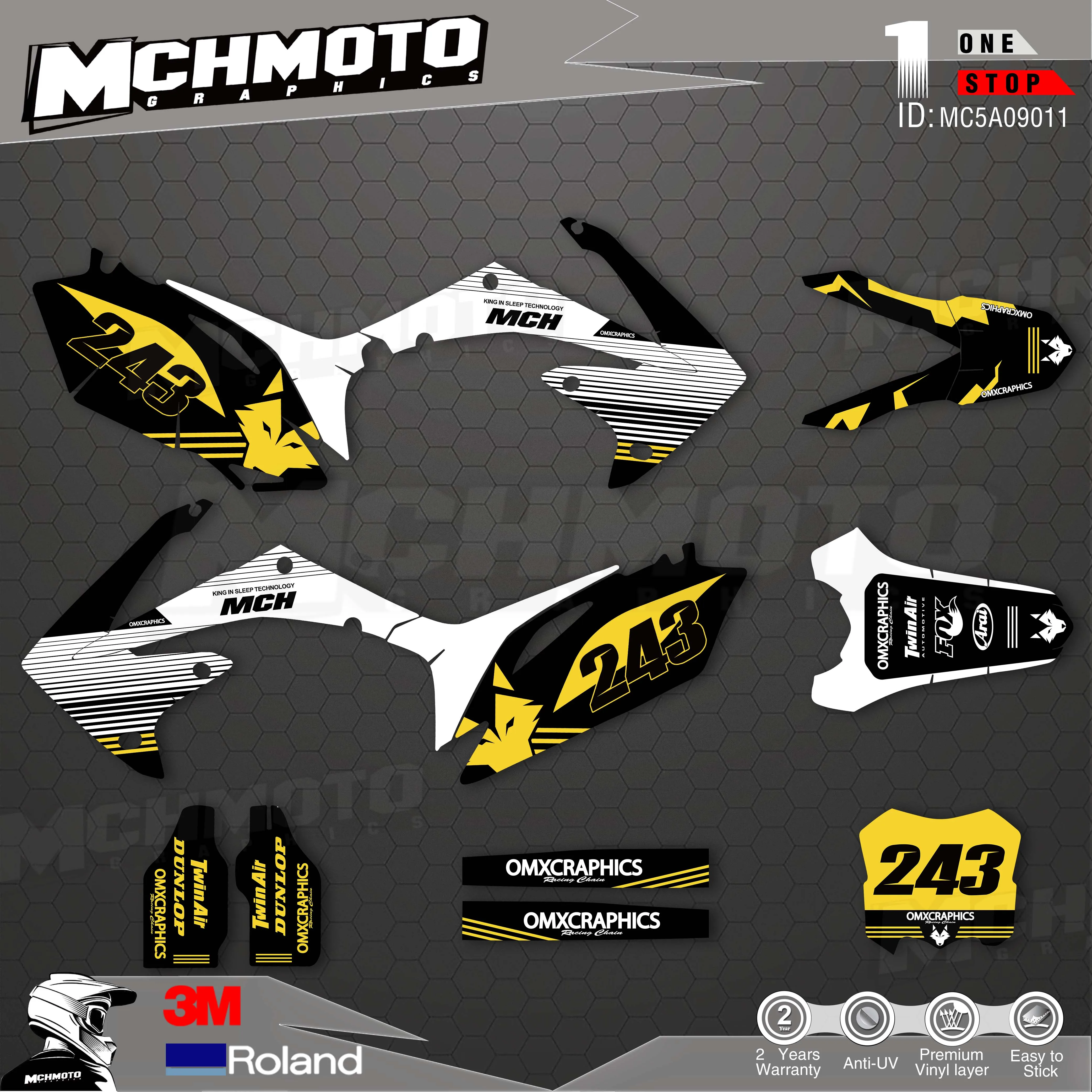 

Наклейки MCHMFG для фотографий honda 10-13 CRF250R 09-12 CRF450R
