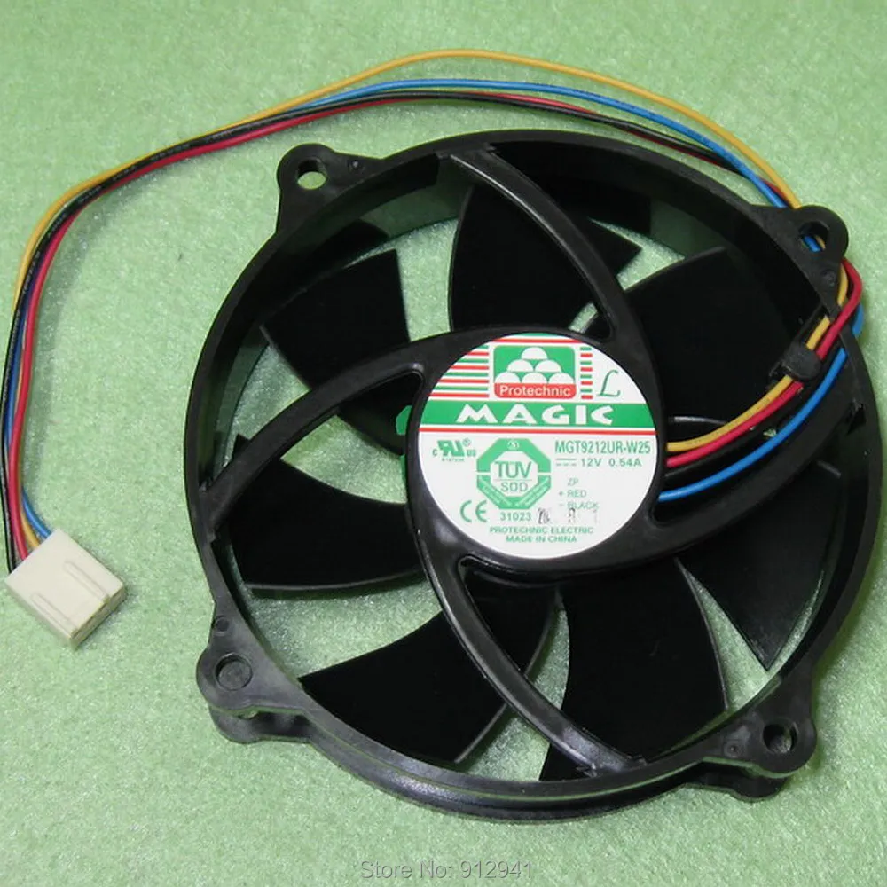 B65 MAGIC MGT9212UR W25 9225 90 мм/80 мм x 25mm PWM кулер охлаждения вентилятор DC 12V 0.54A 4 провода 4Pin