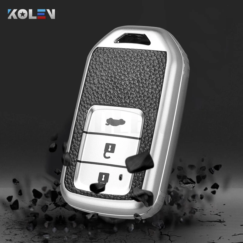 Кожаный термополиуретановый чехол ключа дистанционного управления автомобилем