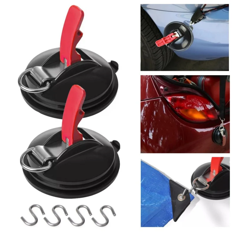 

Multi-function Car Suction Cup Hook Holder Car Tensioning Sucker For Car Awning Windshield Camping Tarp Boat New Style