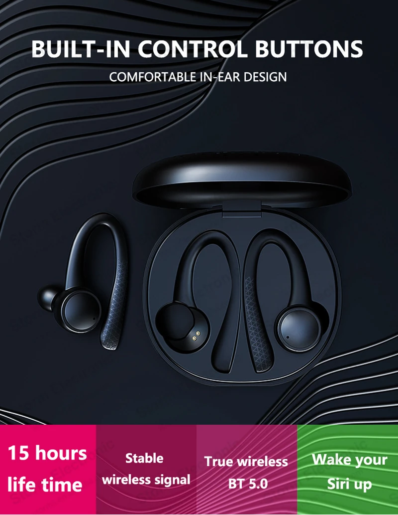 T7 Pro TWS 5,0 беспроводные Bluetooth наушники HiFi стерео беспроводные наушники Спортивная гарнитура с зарядным устройством для всех смартфонов