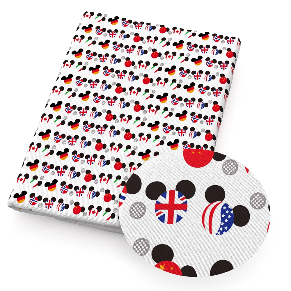 Мультяшные животные ручная работа полиэстер хлопок/4 способа стрейчевая ткань