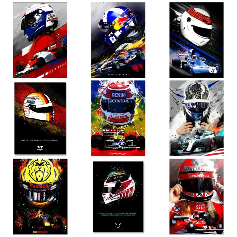 

Modern Home Decor David Coulthard F1 Abstract Poster Canvas Painting Print Modular Wall Art Picture Living Room Decoration