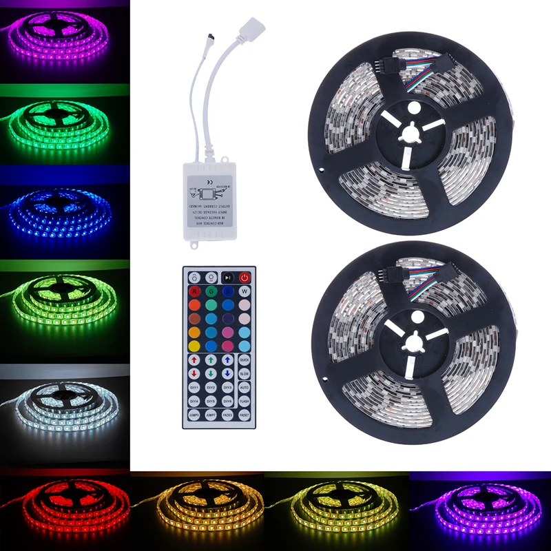 10 м Светодиодная лента светильник RGB 5050 SMD гибкая светодиодная световой полоса 600
