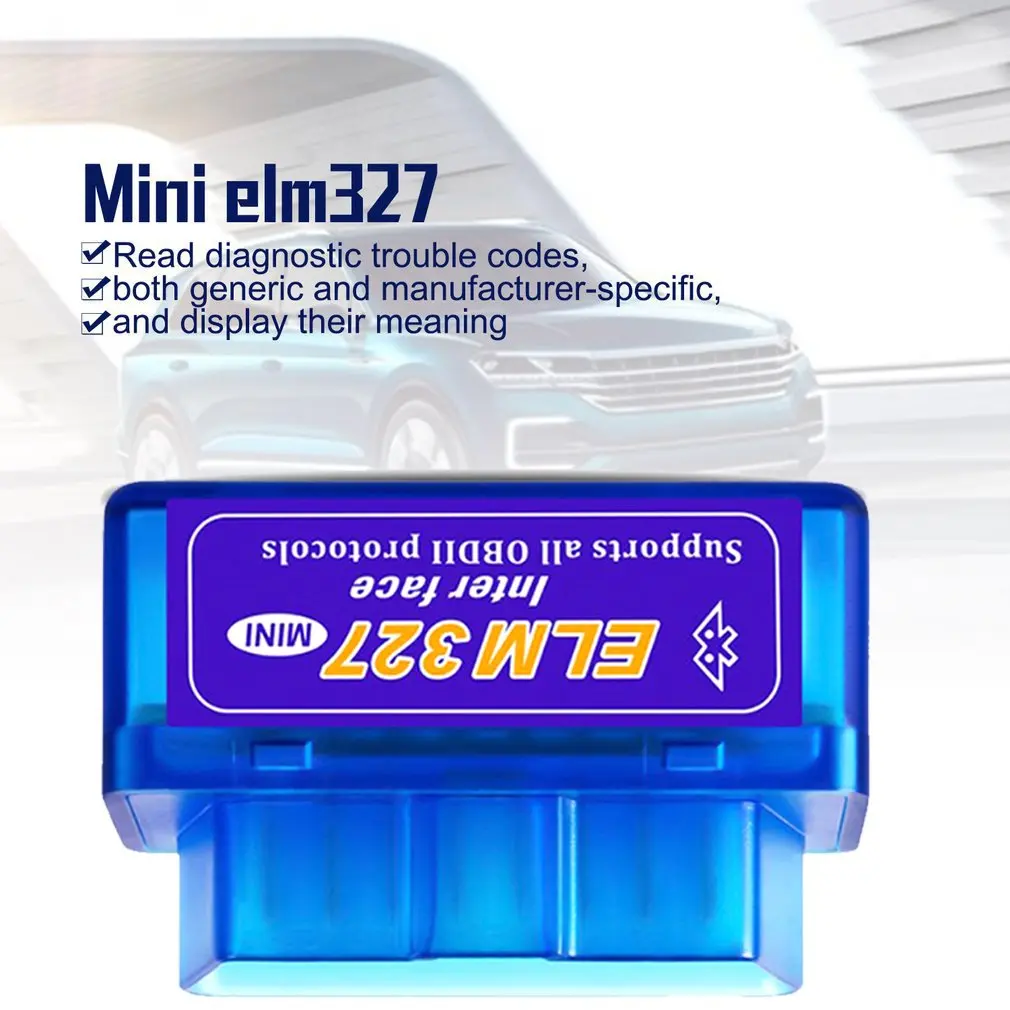 Горячий Стайлинг автомобиля Mini ELM327 OBD2 II беспроводной интерфейс диагностики