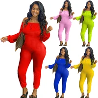 high quality sexy solid color tight tank top pleated pants one neck sexy jumpsuit