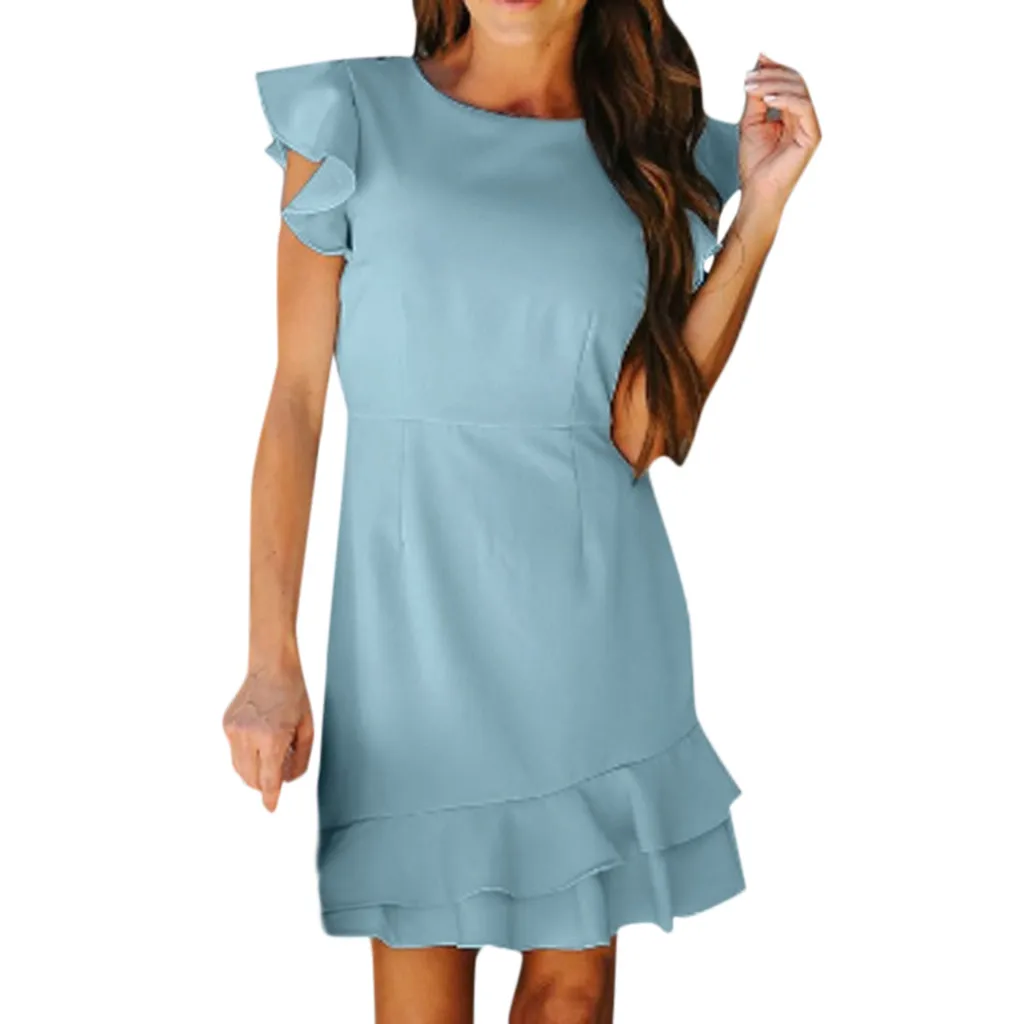 Женское летнее праздничное платье с бретельками и открытой спиной сексуальная