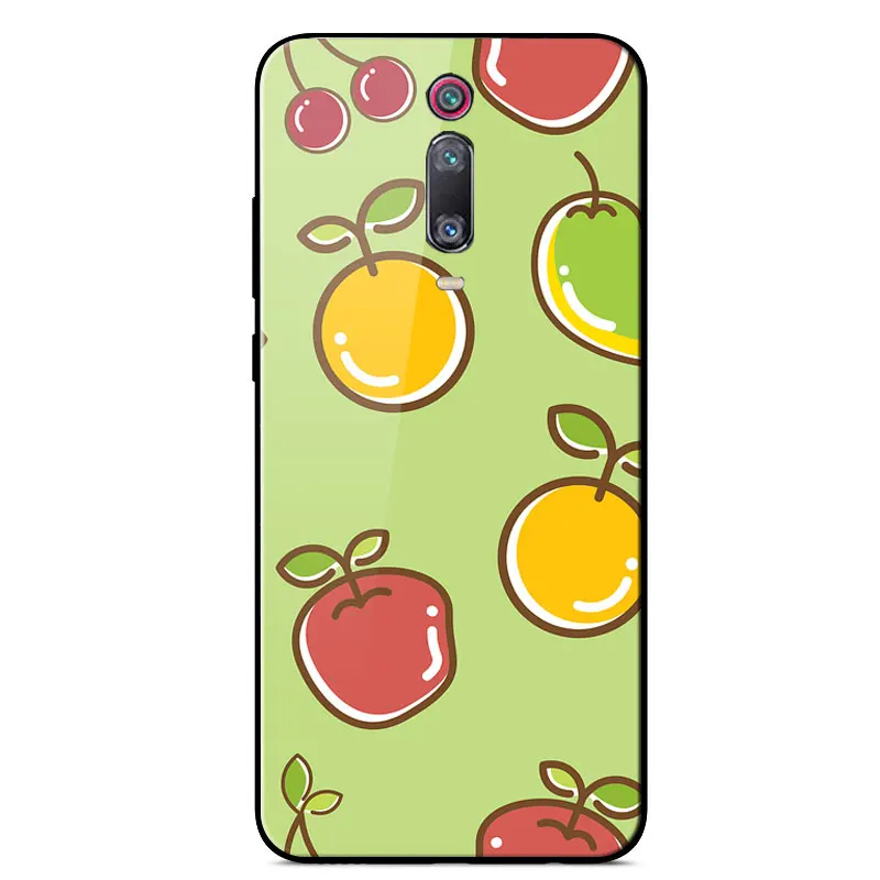 

Case For Xiami 9T Painted high quality Mirror Scratch Resistant Anti-fall Back Cover For Xiaomi 9T Pro Tempered glass Phone Case