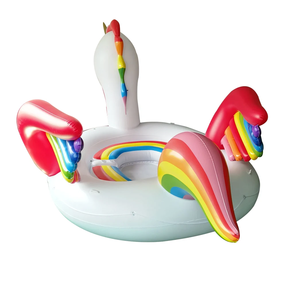 5 м надувной Единорог Фламинго бассейн плавающий остров Лодка на 6 человек