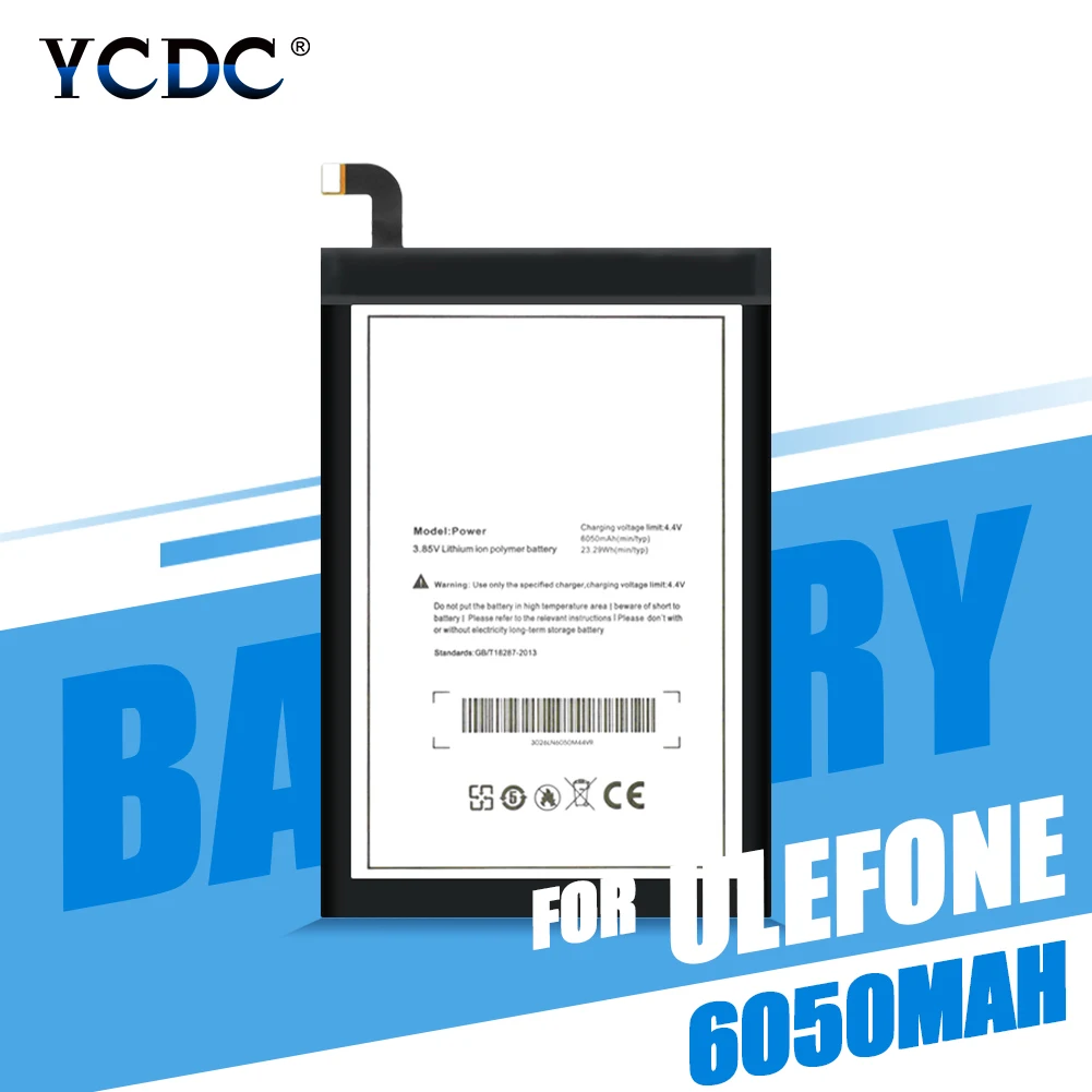 Большая емкость 6050 мАч запасная батарея для телефона Ulefone DOOGEE T6 Pro HOMTOM HT6 Oukitel K6000