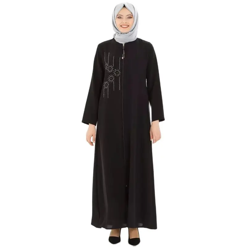 Abaya для мусульманских женщин, платье, кафтан, халат, тренчкот, Женский мусульманский комплект, Abaya s, хиджаб, Caftan Дубай, Турция, исламский ClotF921