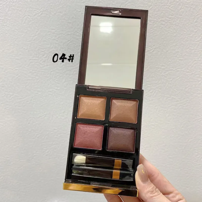 

High Quality Brand Eyeshadow Palette 4 Colors Matte Shiny Eye Shadow With Bag and Box Eye Color Quad Natural Daily Eye Makeup