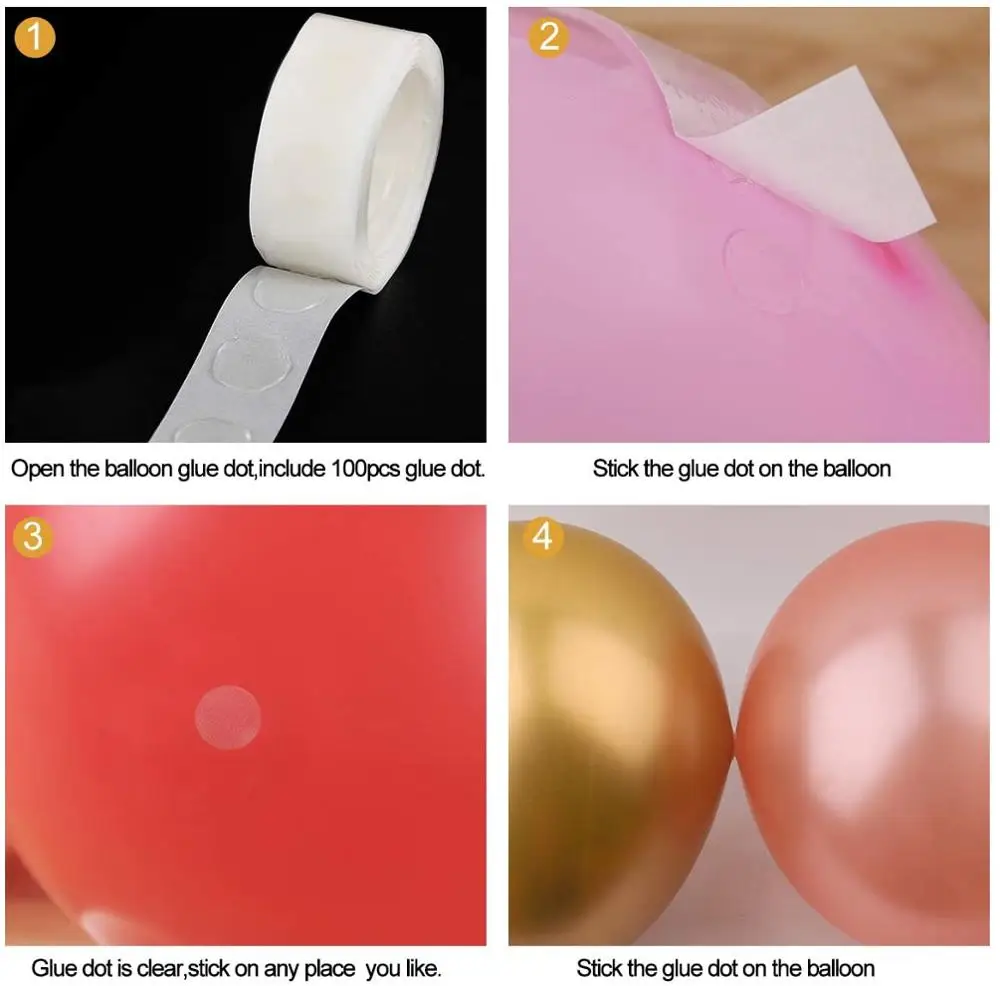 

126pcs/Set Matte white Gold Metallic balloons garland arch kit baby Shower wedding birthday party Chrome Balloon Decoration kids