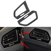 2pcs for vw tiguan 2019 2020 front dashboard air condition outlet panel trim cover abs plastic interior parts car styling