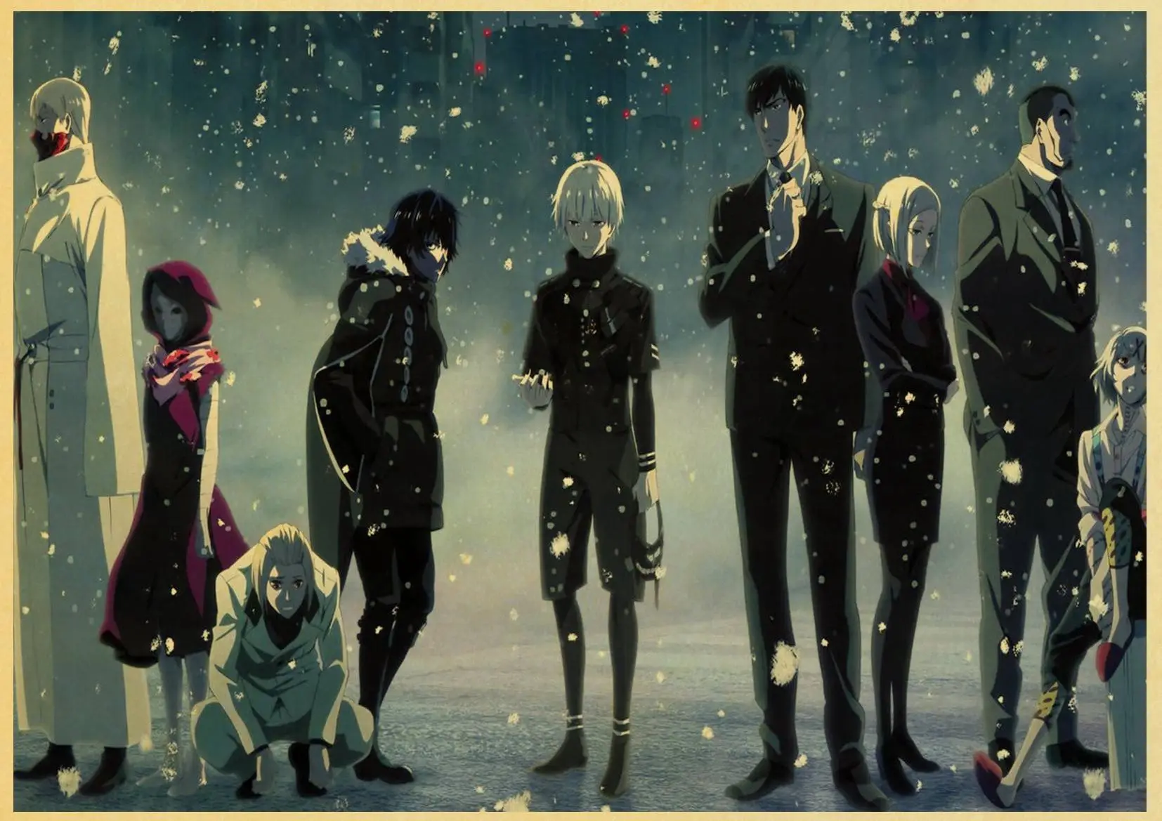 

Hot Sale Tokyo Ghoul Anime Posters Kraft Paper Prints Clear Image Art Painting Bar Home Decoration Wall Decor Painting Modern