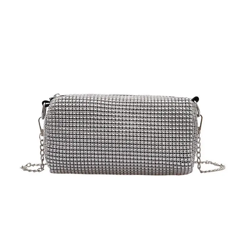 

Female Rhinestone Chain Shoulder Bags Luxury Design Diamond Ladies Small Handbags Fashion Crossbody Bag for Women Flap Bolsa