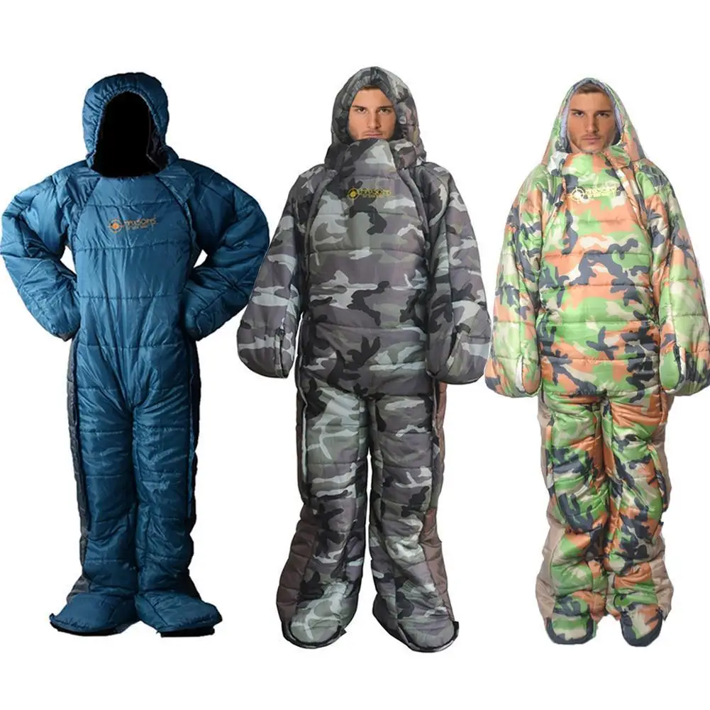 

Humanoid Sleeping Bag Indoor And Outdoor Cold Protection Camping Sleeping Bag Waterproof 4Season Warm Guard Night Temporary Rest