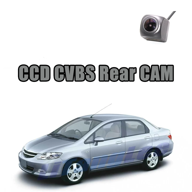 

Автомобильная камера заднего вида CCD CVBS 720P для Honda City 4D 2003 ~ 2009, камера заднего вида с ночным видением, водонепроницаемая парковочная резервна...