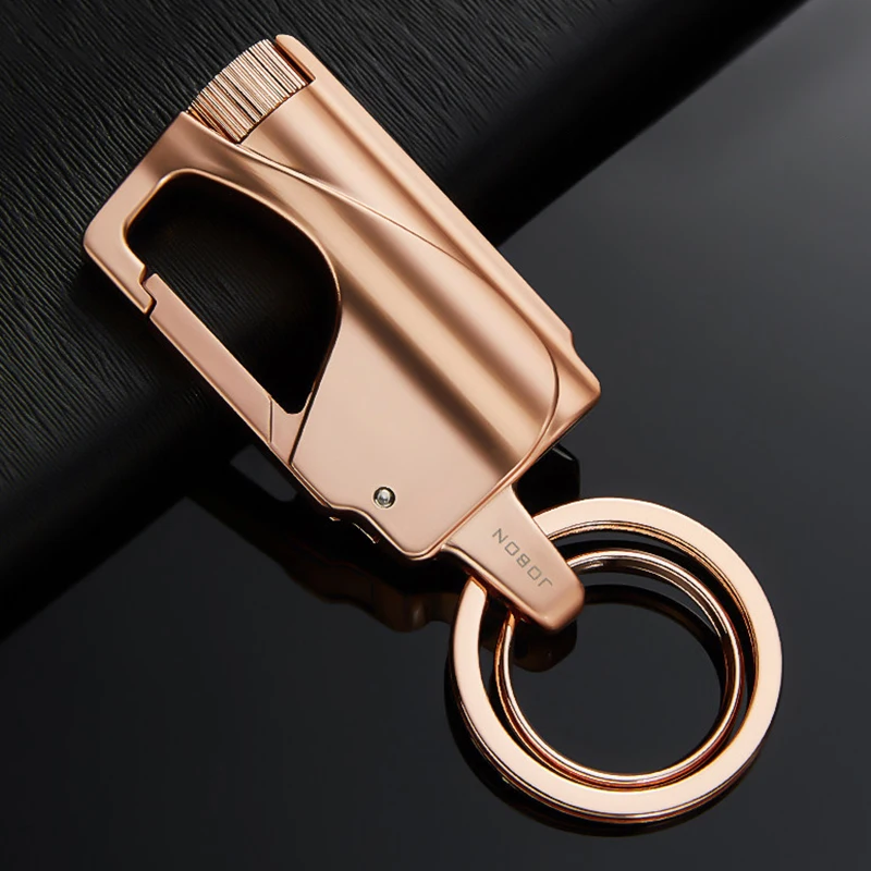 

Luxury Men Car Key Chain Ignition Kerosene Match Keychain Ring Multifunction Key Holder Lighter Jewelry Fathers Day Best Gifts