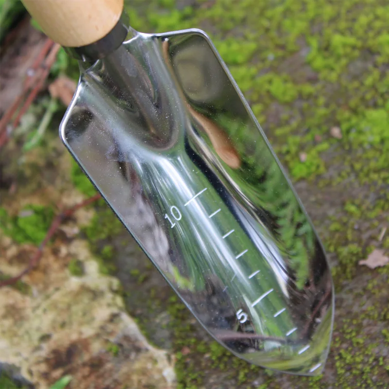 

5Pcs Gardening Hand Tools Set Stainless Steel Shovel Trigeminal Rake Pruning Scissors for Garden Lawn Farmland Plant Branch Trim