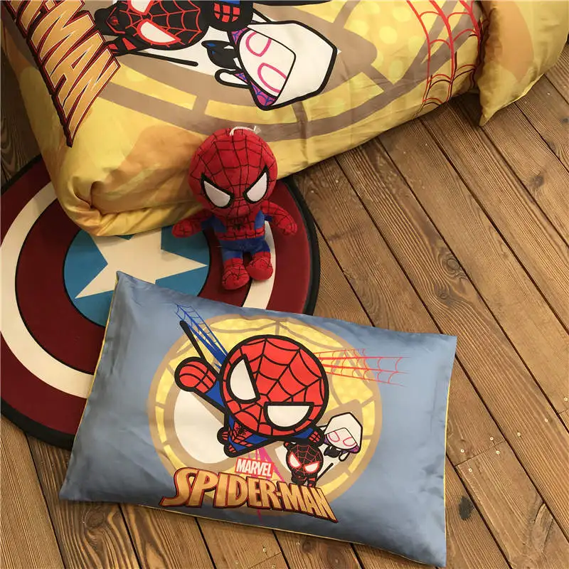 3D Дисней мультфильм Человек-паук постельные принадлежности набор для детей 60x120