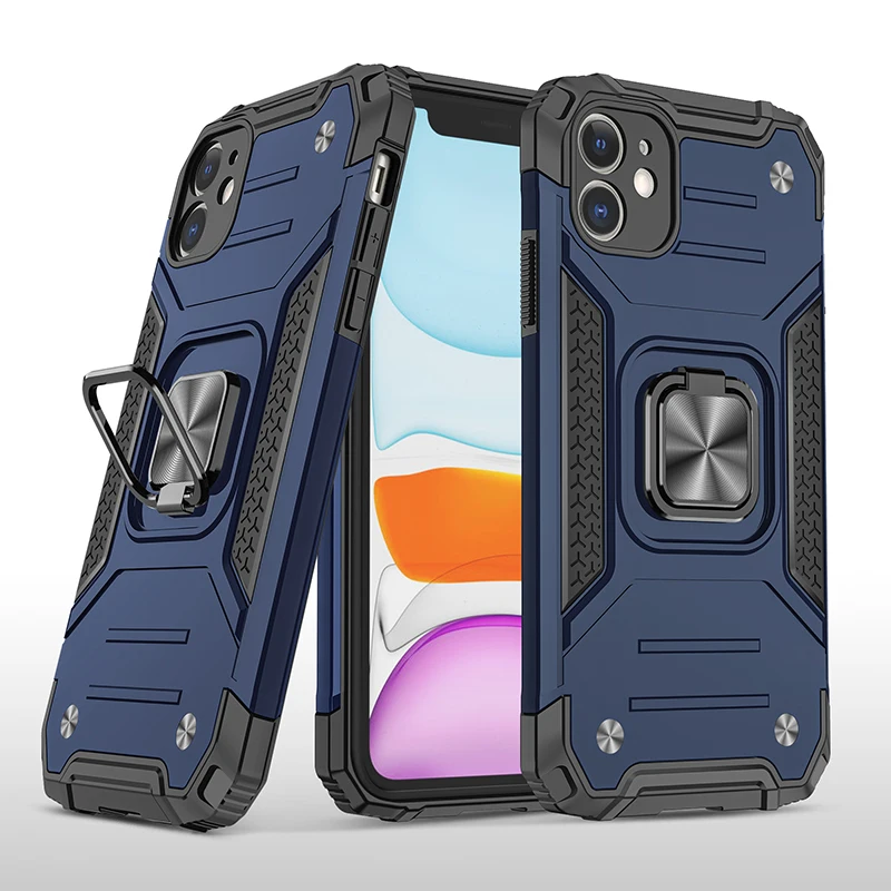 Магнитный чехол подставка с кольцом на палец для iPhone 12Pro 11 Pro Max XR XS X 7 8 Plus
