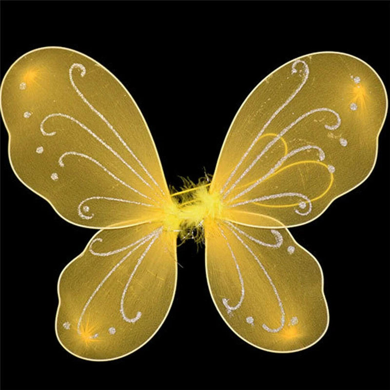 Детский Косплей-костюм на Хэллоуин для вечевечерние НКИ цветные красивые крылья