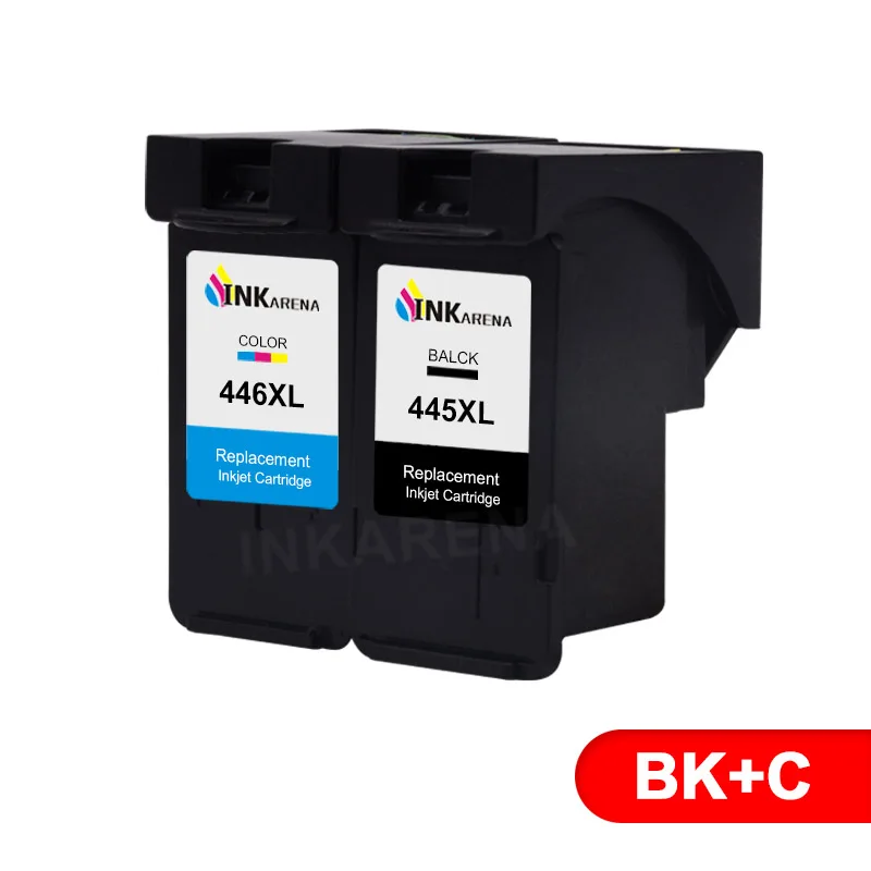 INKARENA PG-445 CL-446 PG 445 CL 446 XL чернильный картридж для принтера Canon PG445 CL446 XL пополнен картриджи MG2440 MG2540 MG2940 принтер - Цвет: PG445CL446XL BKC