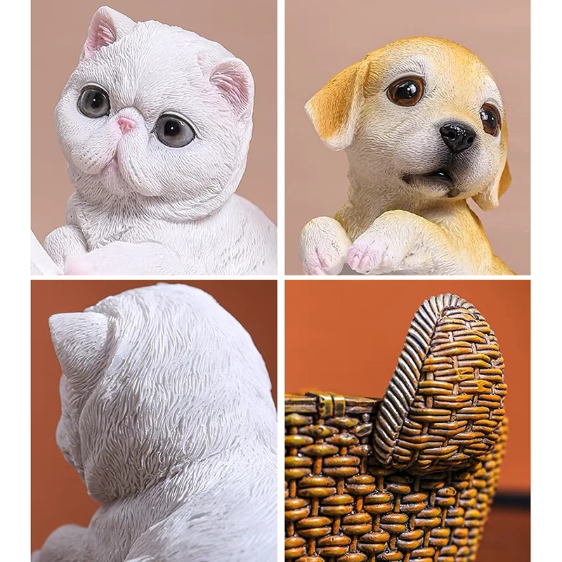 

New Pet Miniature Storage Family Decoration Crafts Home Desktop Ornaments Resin Animal Storage Box Child Gifts