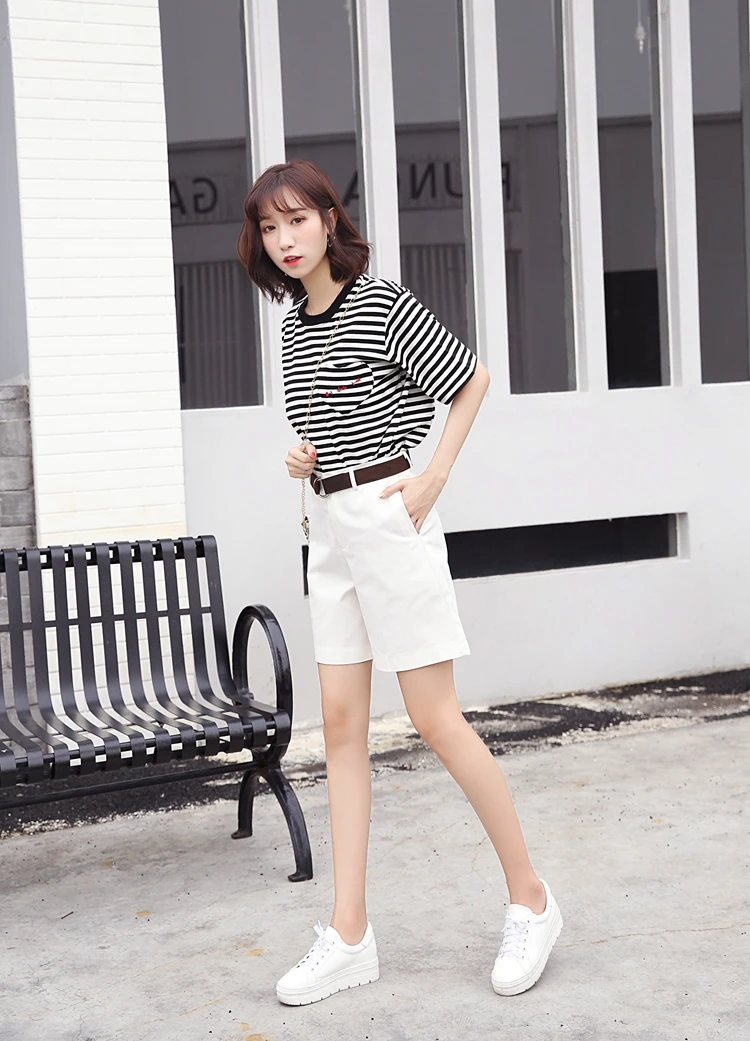 Knee Length Women Lounge Cargo Shorts Flex Fit Summer Mid Length Pocket Women Belted Loose Wide Leg Shorts Casual Fitted Bermuda