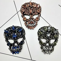 5 piece handmade 3d bead skull patch ghost shape decoration paste shoes bag jacket socks clothing accessories