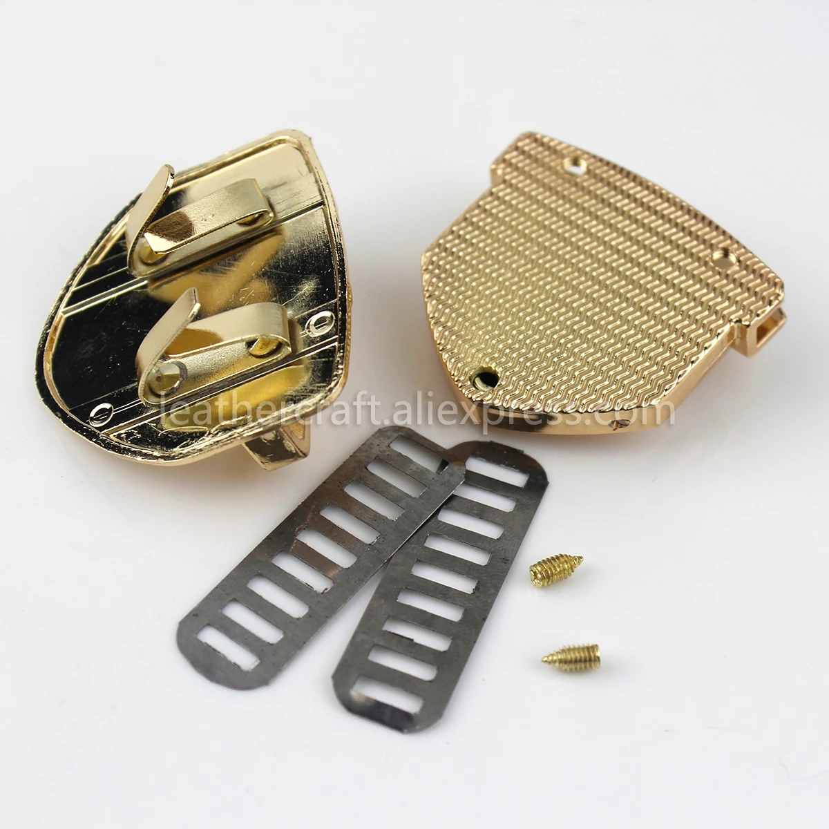 1x металлическая сверхпрочная застежка с нажимным замком замок для языка кожаное