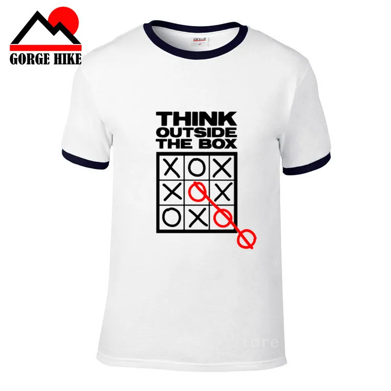 Футболки think внешние с коробкой креативные хлопковые летние мужские шахматные