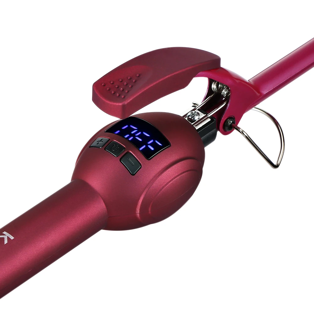

Kemei-1023 LCD Hair Curlers Ceramic Single Tube Tapered Hair Curler Electric Hair Curler Curly Hair Styling Tools