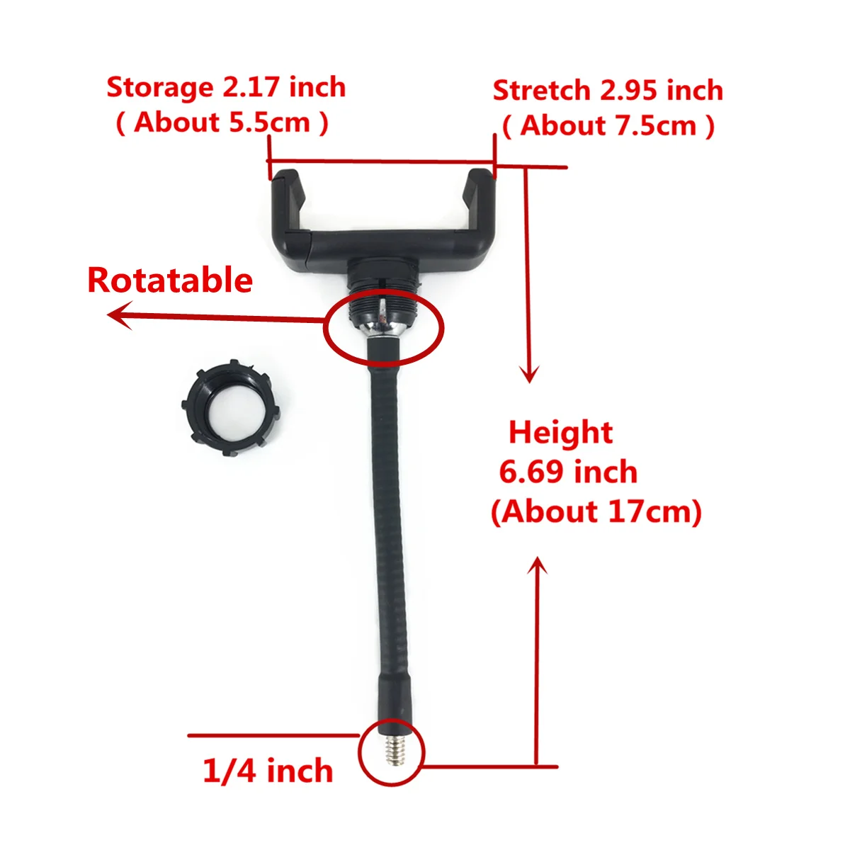 360 зажим для смартфона крепление держатель адаптер Кронштейн мобильного