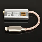 Цифро-аналоговый преобразователь ALC5686 с Lightning на 3,5 мм, декодирование Hi-Fi, адаптер для наушников, кабель, устройство для усиления звука, 32 бит384 кГц для apple ios