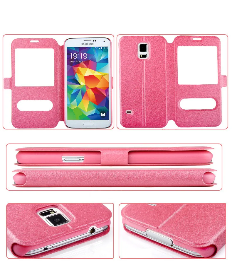 Роскошный умный кожаный чехол для samsung Galaxy S10 E Plus A6 A8S J4 J6 A7 A9 2018 M10 20 A30 A50 | Мобильные