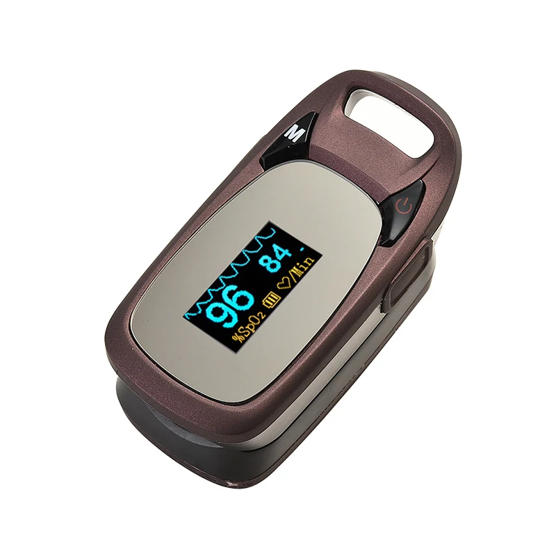 coffee color Цифровой Пальчиковый Пульсоксиметр портативный De Dedo Pulso Oximetro Saturometro SPO2 PR Pulsi oximetro FDA CE утвержден - Цвет: coffee color
