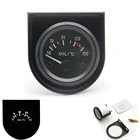 Измеритель температуры масла 50-150C белый светодиодный светильник дюйма 52 мм Универсальный Автомобильный Черный аналог