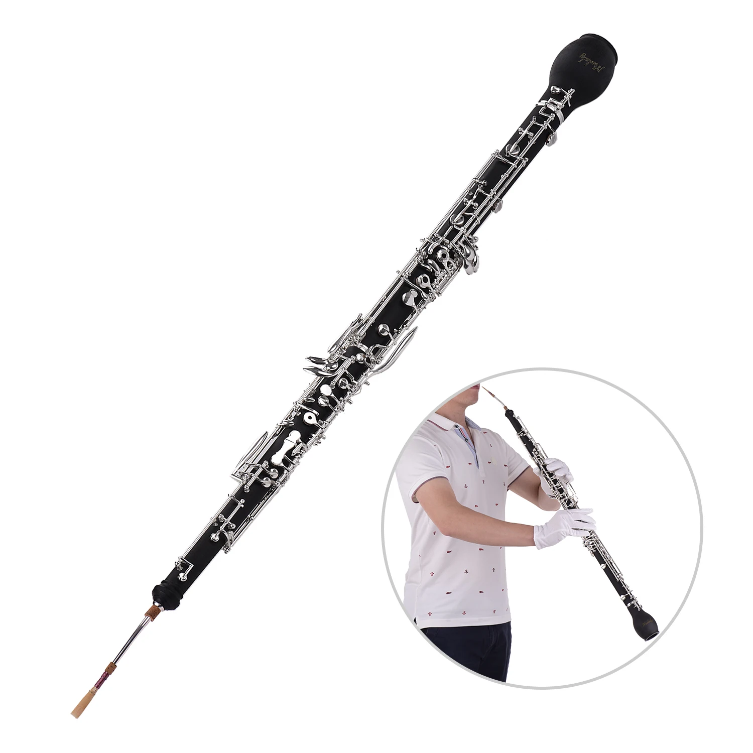 Muslady профессиональный английский Рог Alto Oboe F ключ синтетический деревянный