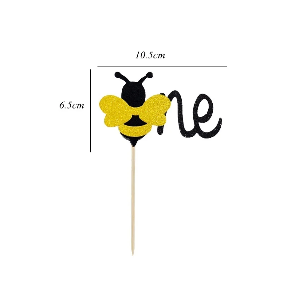 1 Набор шаров серии Honeybee пчела торт Топпер ребенок душ мама-пчела прекрасный бумажный Баннер Дети подарок Вечеринка по случаю Дня Рождения украшения
