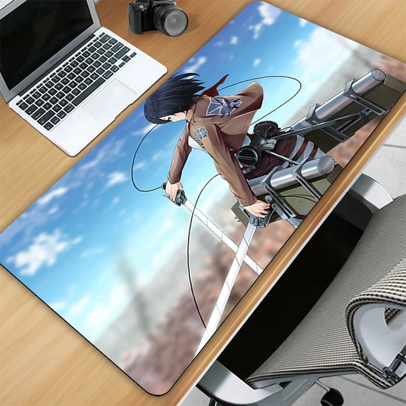 

Attack On Titan Gamer Mouse Pad Desk Mat Anime Mousepad Xxl Carpet Keyboard and Mouse for Computer Table Gaming Laptops Stitch