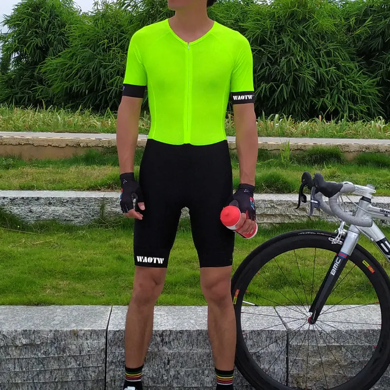 

WAOTW menswear conjoined clothes summer sport bike clothing professional team bicycle jumpsuit for cycling jerseys