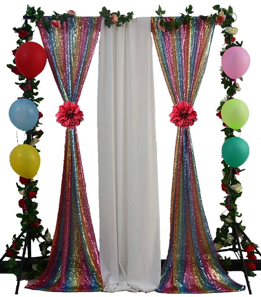 4x8ft Радуга фото фон Прохладный блесток ткань фотографии фонов шторы 96 Inches-M1031 |