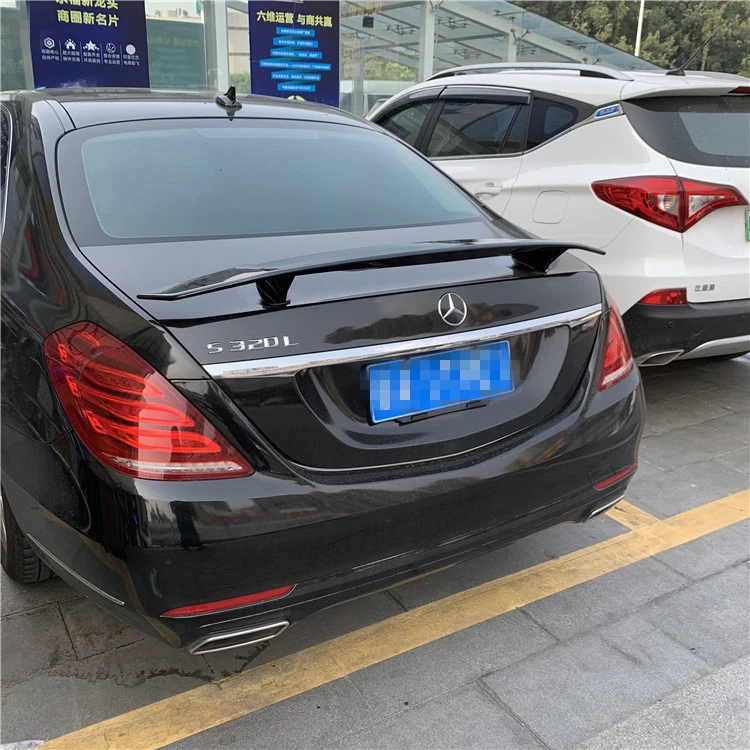 Спойлер для W221 2011-2017 Mercedes-Benz W222 S-class S300 S350 спойлер NF ABS пластик Материал заднее